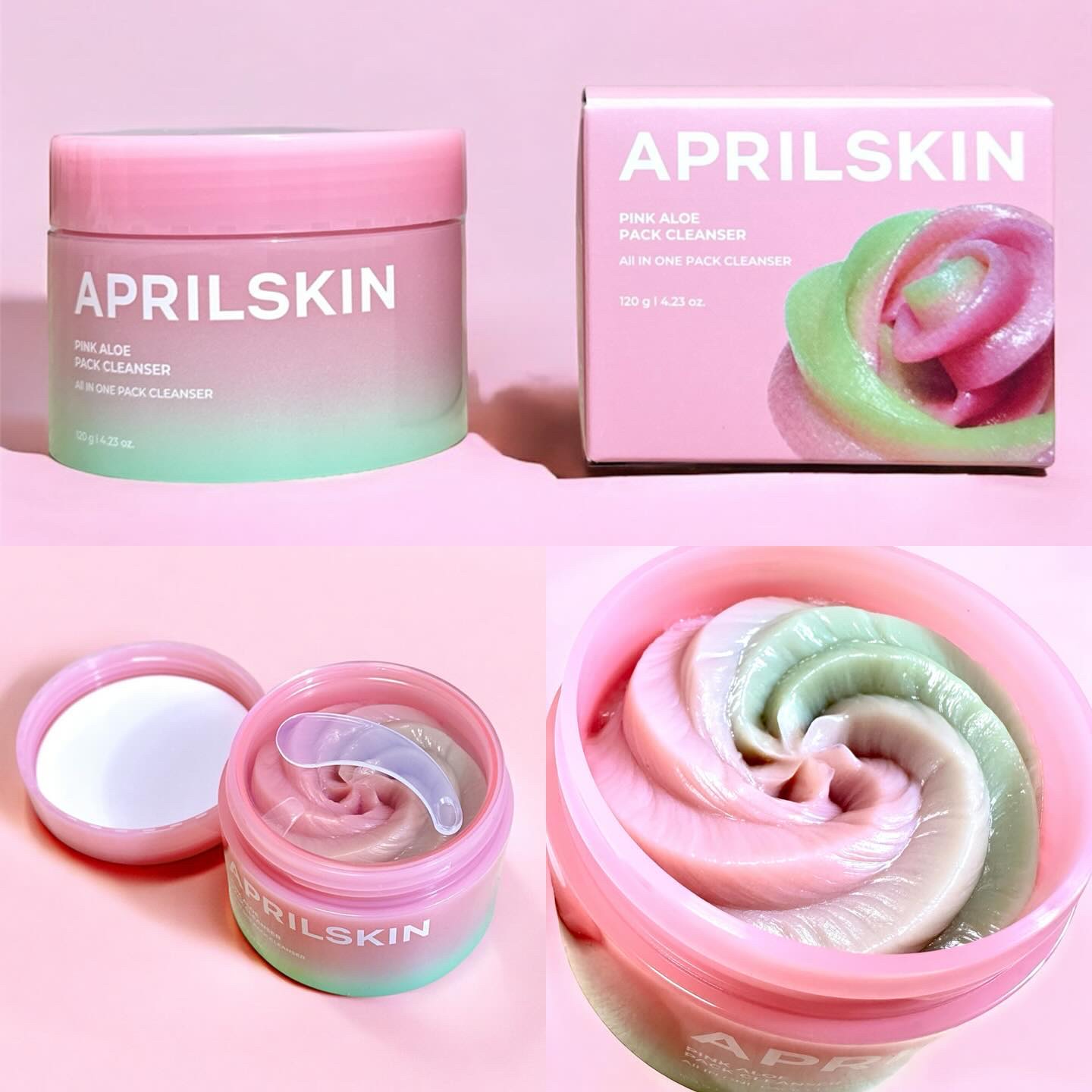 ピンクアロエメレンゲクレンザー/APRILSKIN/その他洗顔料を使ったクチコミ（2枚目）