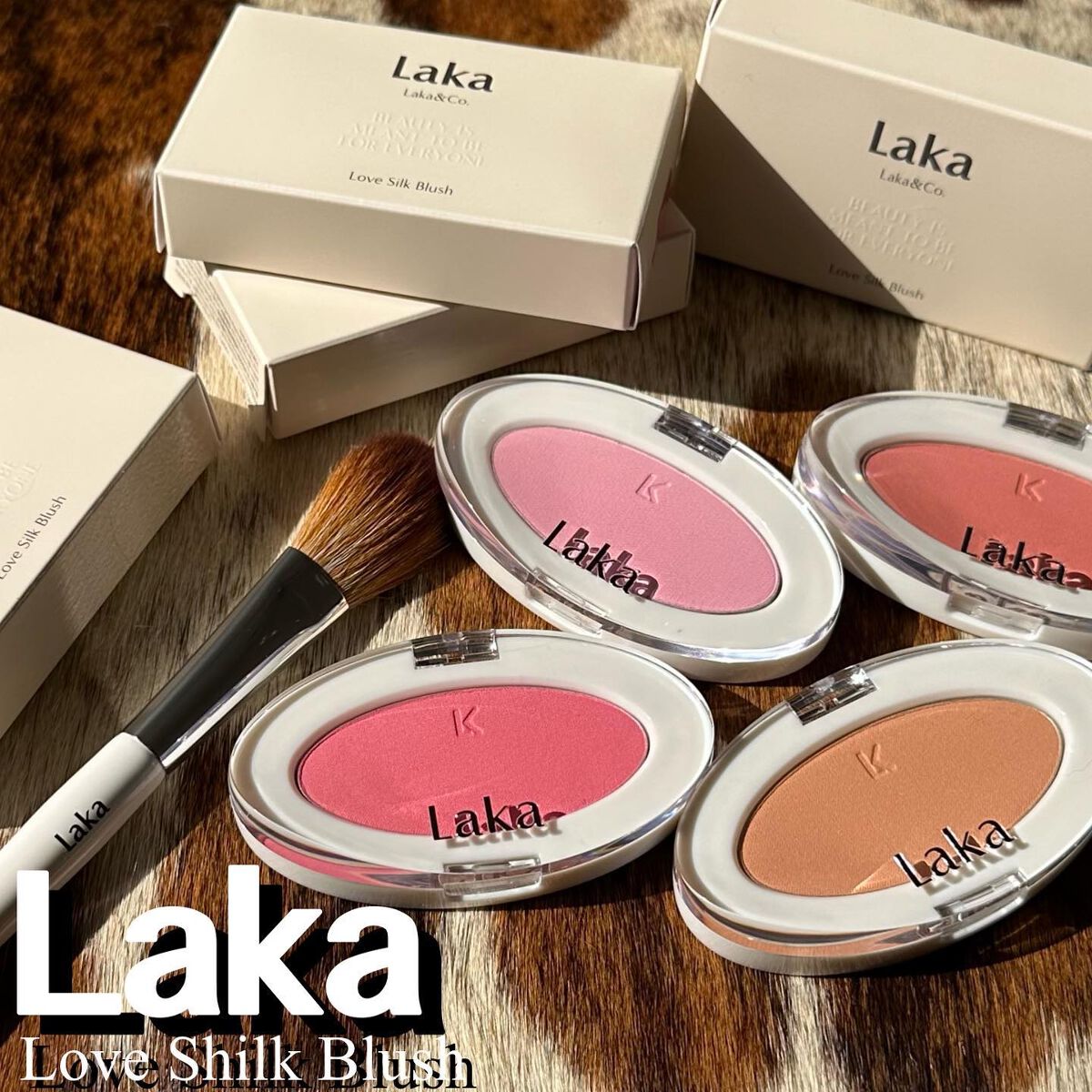 ラブシルクブラッシュ/Laka/パウダーチークを使ったクチコミ（1枚目）