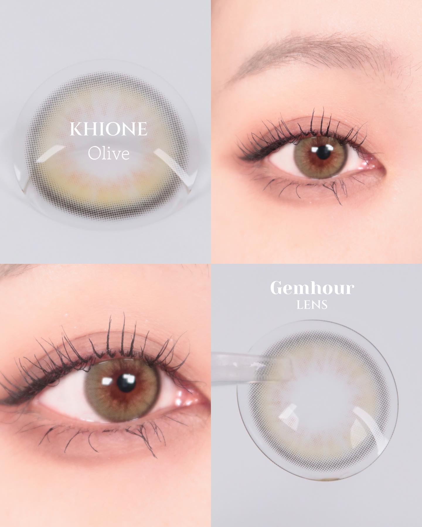 khione 1day/Gemhour lens/ワンデー（１DAY）カラコンを使ったクチコミ（3枚目）