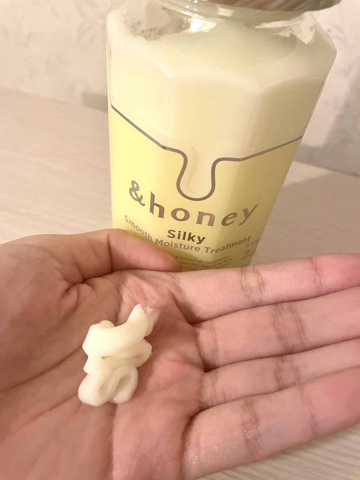 シルキー　スムースモイスチャー　シャンプー　1.0/ヘアトリートメント　2.0/&honey/市販シャンプーを使ったクチコミ（2枚目）