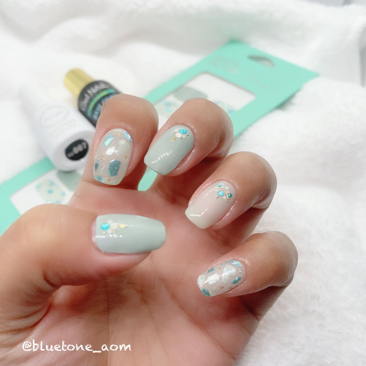 グロッシーノンワイプトップジェル/NAILTOWN/ジェルネイルを使ったクチコミ（3枚目）