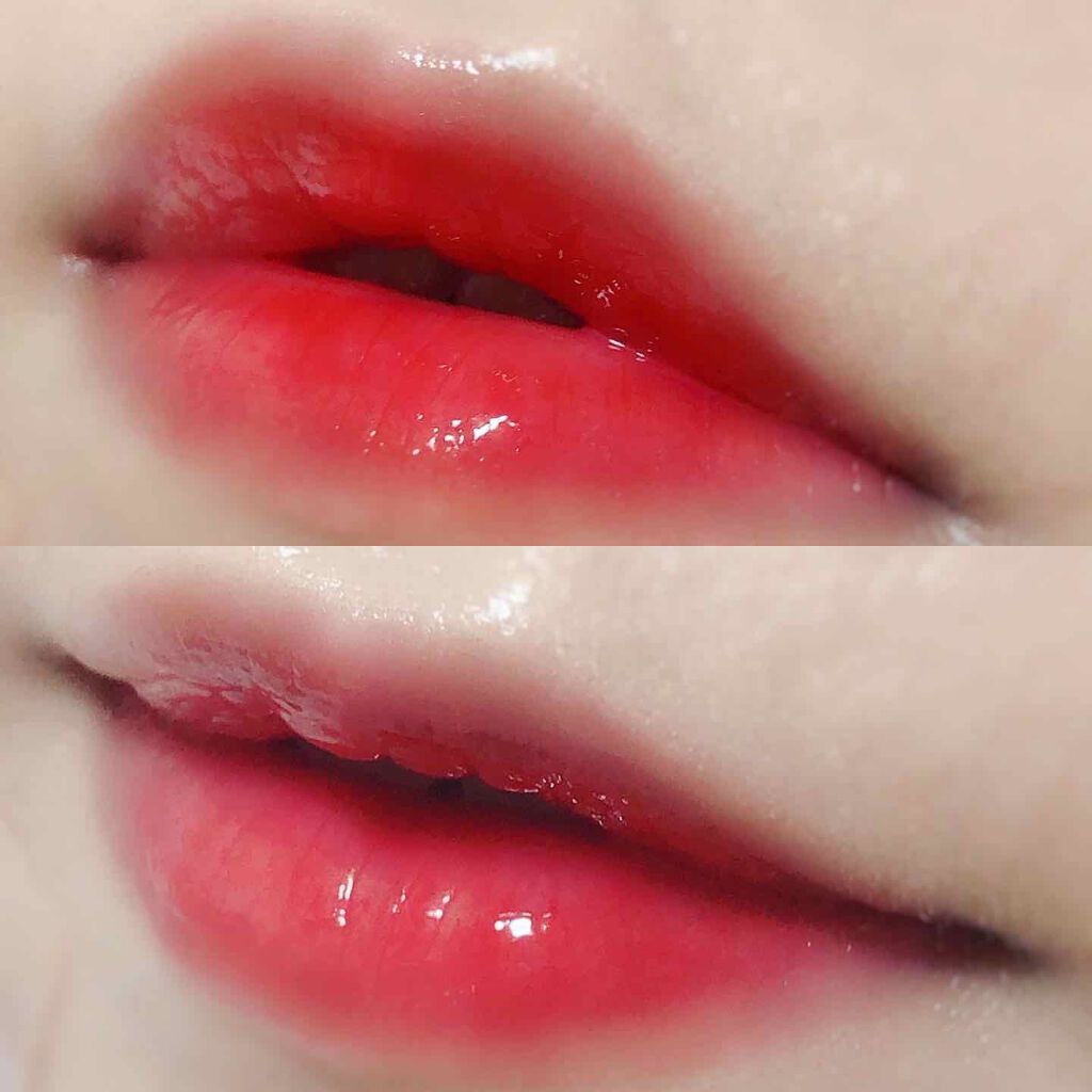 ウォーターグロスティント #02 Rose Dahlia/dasique/リップティントを使ったクチコミ（1枚目）