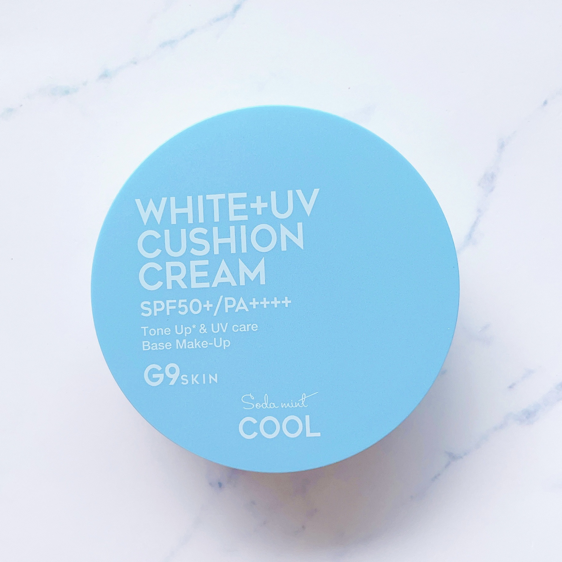WHITE +UV CUSHION CREAM #COOL/G9SKIN/日焼け止めクリームを使ったクチコミ（3枚目）