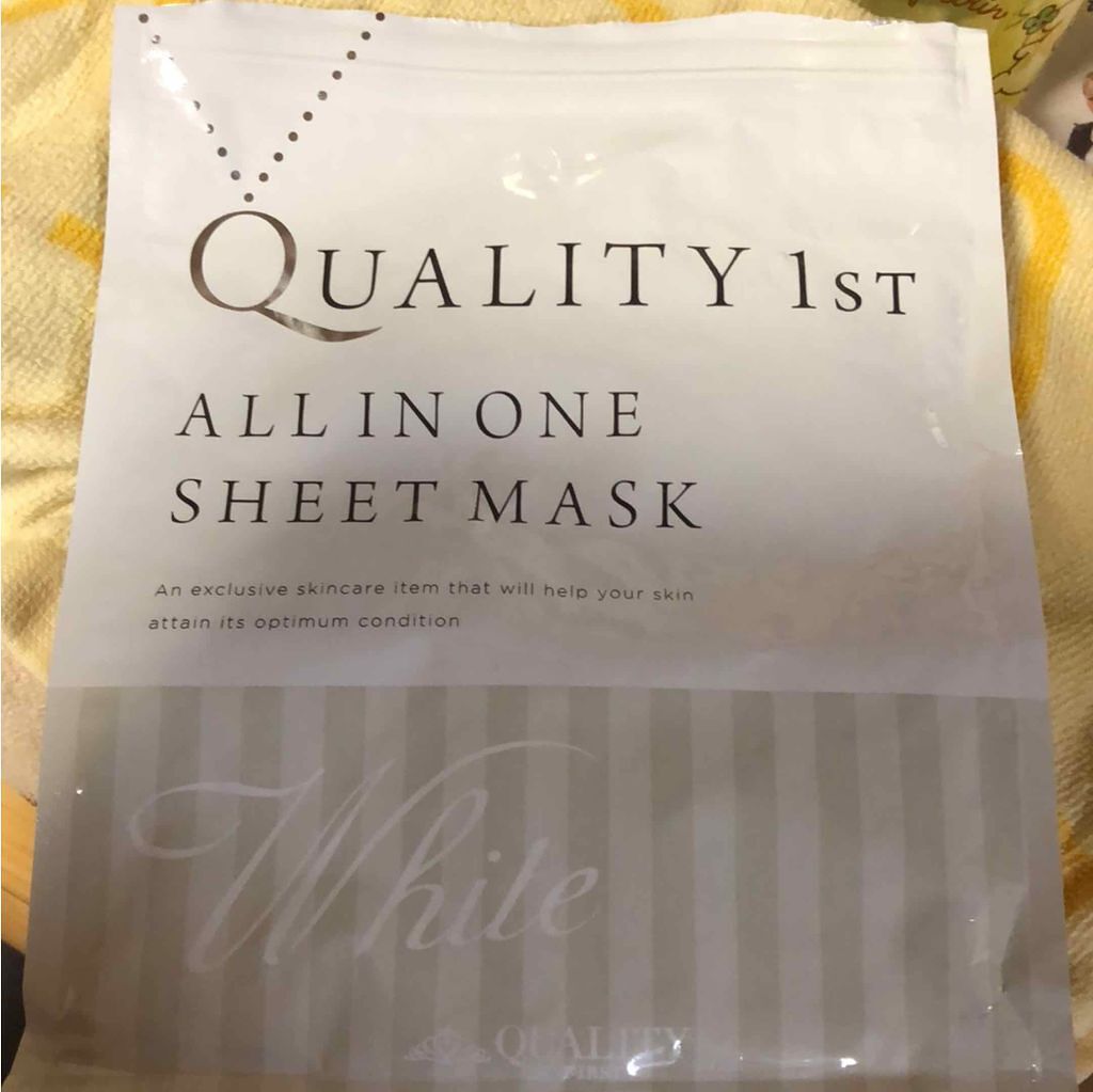 オールインワンシートマスク ホワイトEX/クオリティファースト/シートマスク・パックを使ったクチコミ（1枚目）