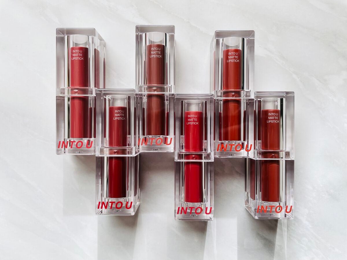 フェザーマットリップスティック/INTO U/口紅を使ったクチコミ(1枚目)