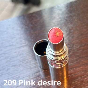 YSL ラブシャイン リップスティック 209  PINK DESIRE	ピンク デザイアー/YVES SAINT LAURENT BEAUTE/口紅を使ったクチコミ（1枚目）