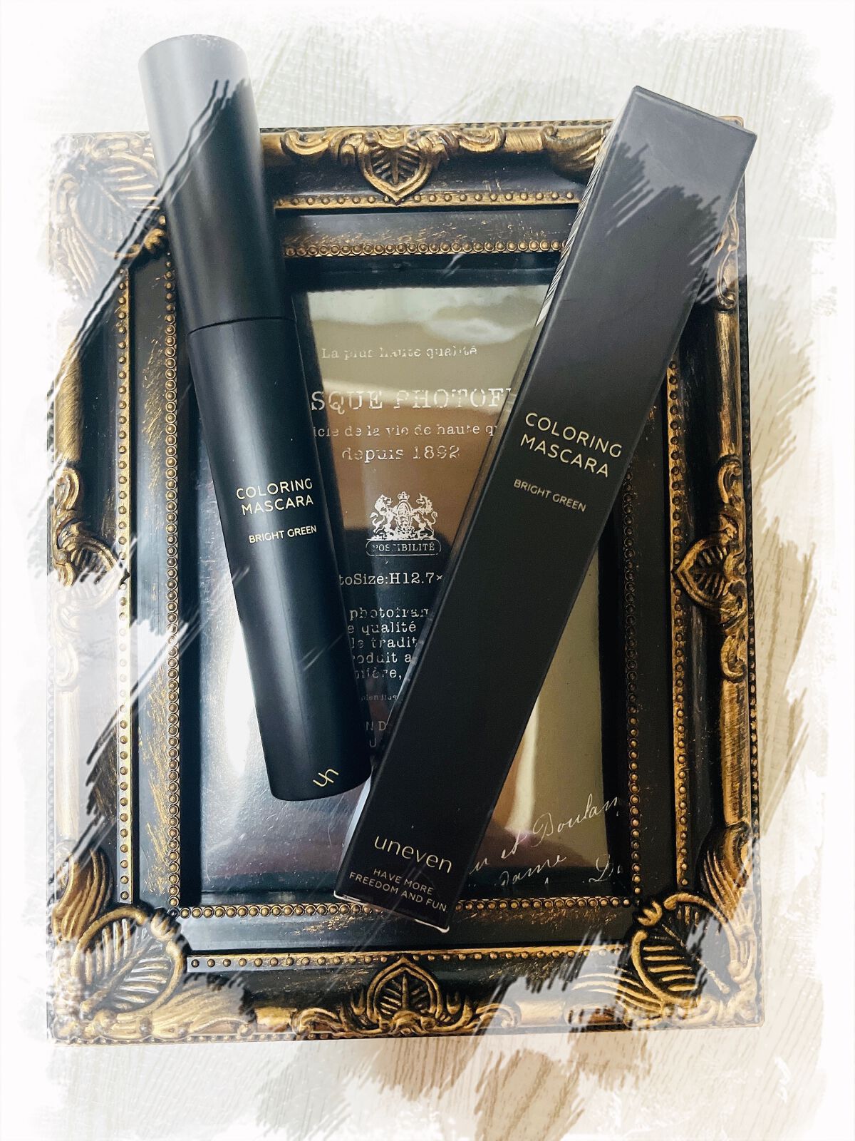 カラーリングマスカラ/uneven/マスカラを使ったクチコミ(1枚目)