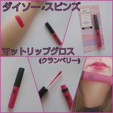 MAT LIP GLOSS マットリップグロス/DAISO/リップグロスを使ったクチコミ（1枚目）