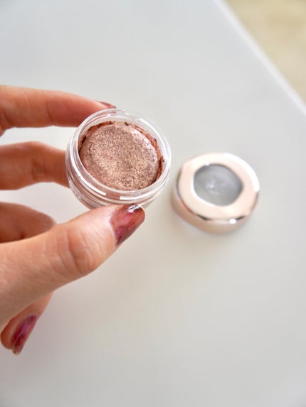 アイグロウジェム スキンシャドウ 13G apricot tea/DECORTÉ/ジェル・クリームアイシャドウを使ったクチコミ(3枚目)