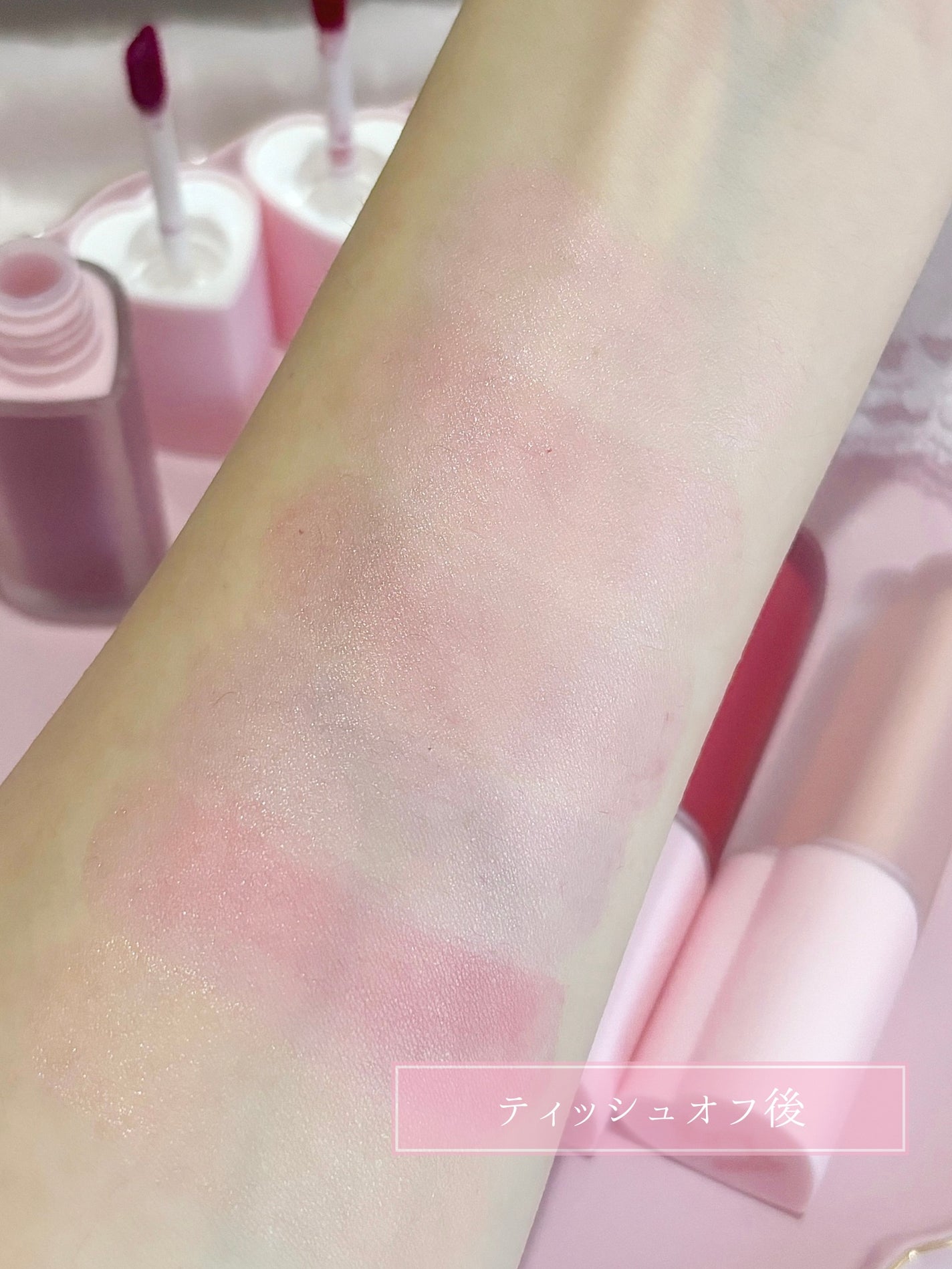 ミルクハートティントリップアンドチーク/Merrymonde/リップティントを使ったクチコミ(6枚目)