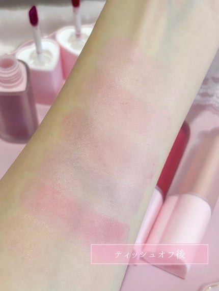 ミルクハートティントリップアンドチーク/Merrymonde/リップティントを使ったクチコミ(6枚目)