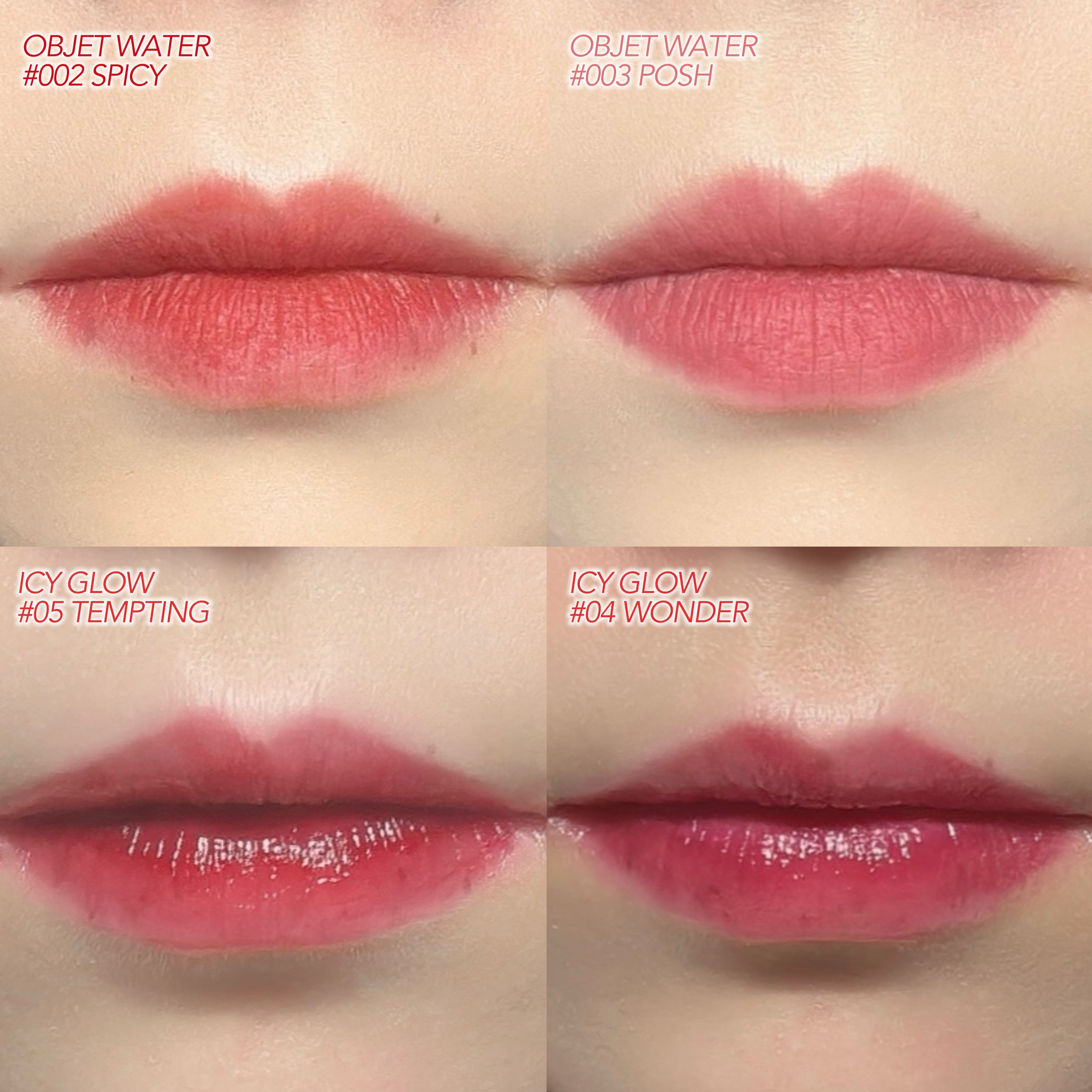 オブジェウォーター 003 Posh/MUZIGAE MANSION/口紅を使ったクチコミ（3枚目）