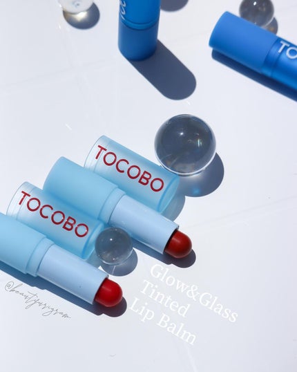 グラスティンティッドリップバーム/TOCOBO/リップバームを使ったクチコミ(6枚目)