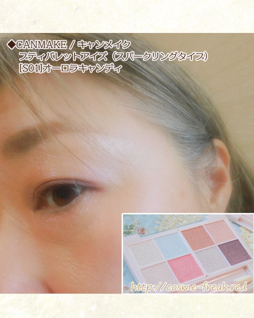 プティパレットアイズ/キャンメイク/パウダーアイシャドウを使ったクチコミ(6枚目)