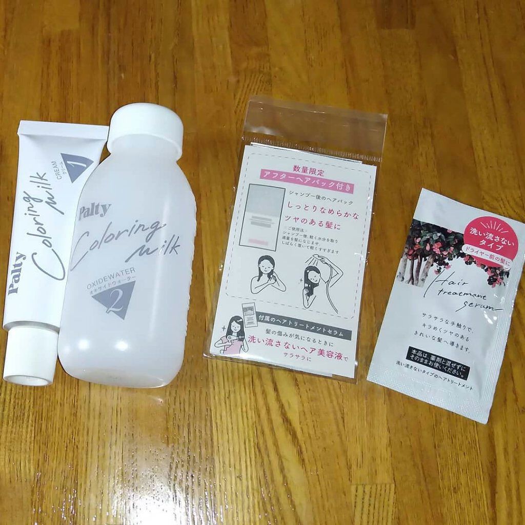 カラーリングミルク【旧】/パルティ/ヘアカラーを使ったクチコミ（3枚目）