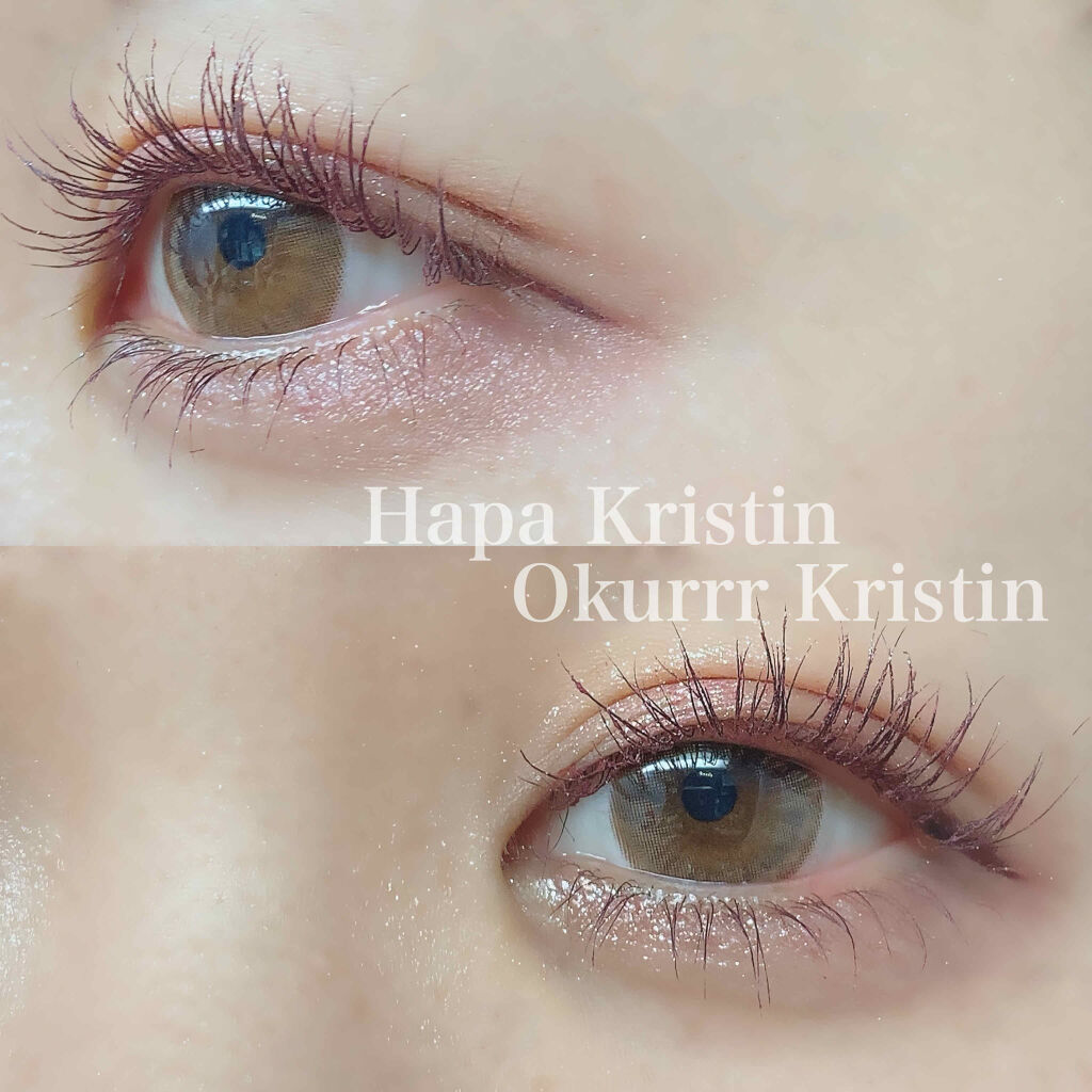 Okurrr Kristin ブラウン/Hapa kristin/カラーコンタクトレンズを使ったクチコミ（1枚目）
