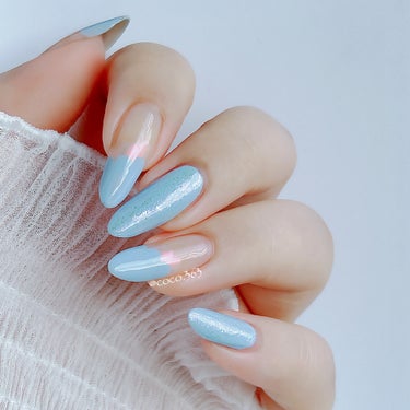 O・P・I ネイルラッカーのクチコミ「OPI新色！マニキュアで簡単💅🏻
春っぽふわふわな雲ネイル💭⸒⸒



︎︎︎︎︎︎☑︎つくり.....」（2枚目）