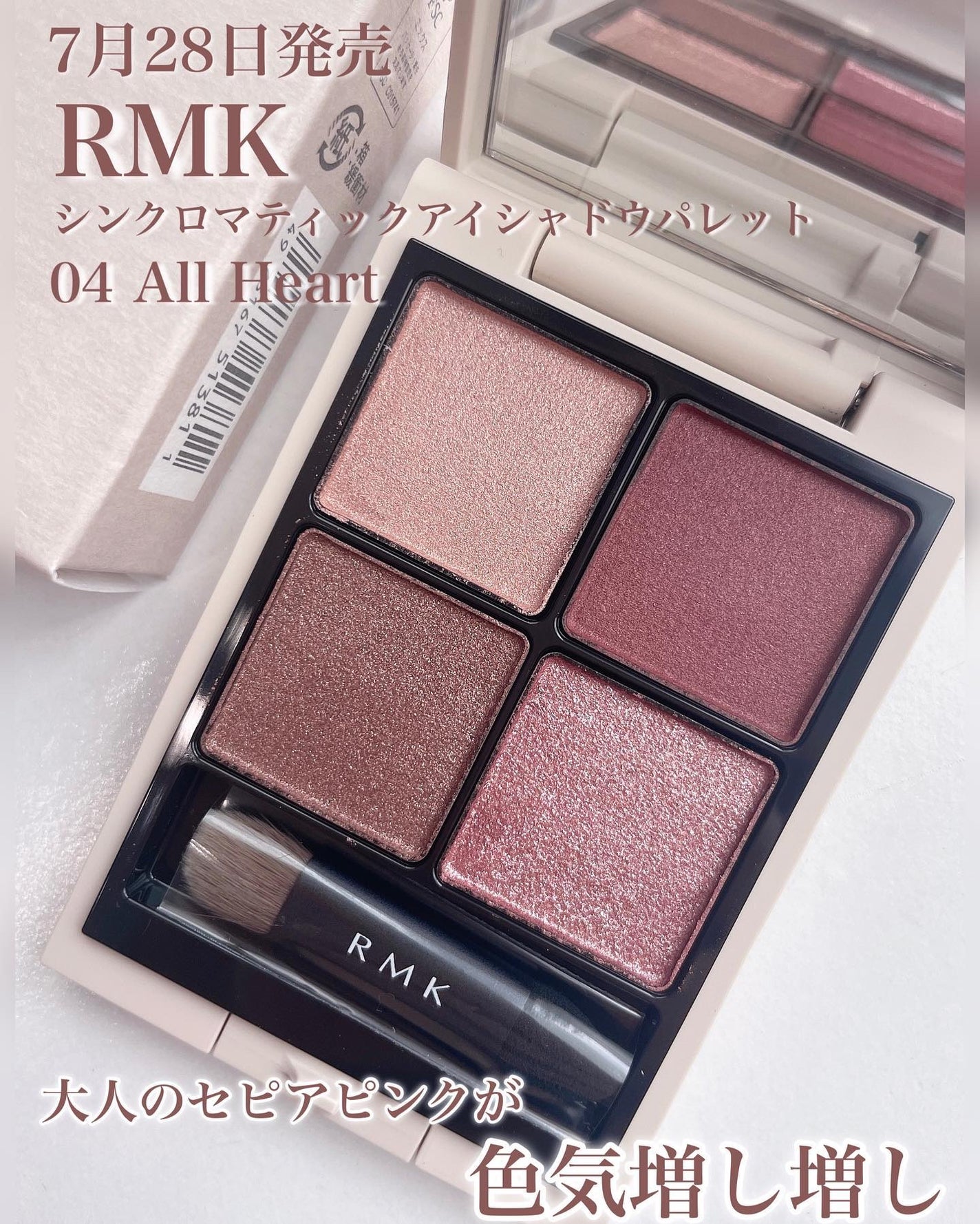 RMK シンクロマティック アイシャドウパレット/RMK/アイシャドウパレットを使ったクチコミ(1枚目)
