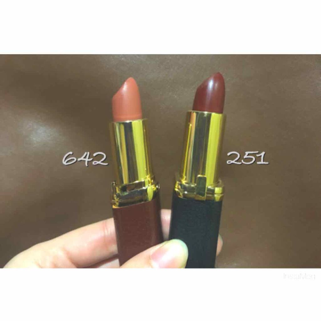 リュクスレザーコレクション/ロレアル パリ/口紅を使ったクチコミ(2枚目)