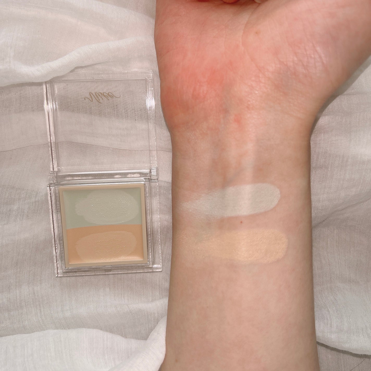 カラーデュオ トリック コンシーラー/Visée/パレットコンシーラーを使ったクチコミ(4枚目)