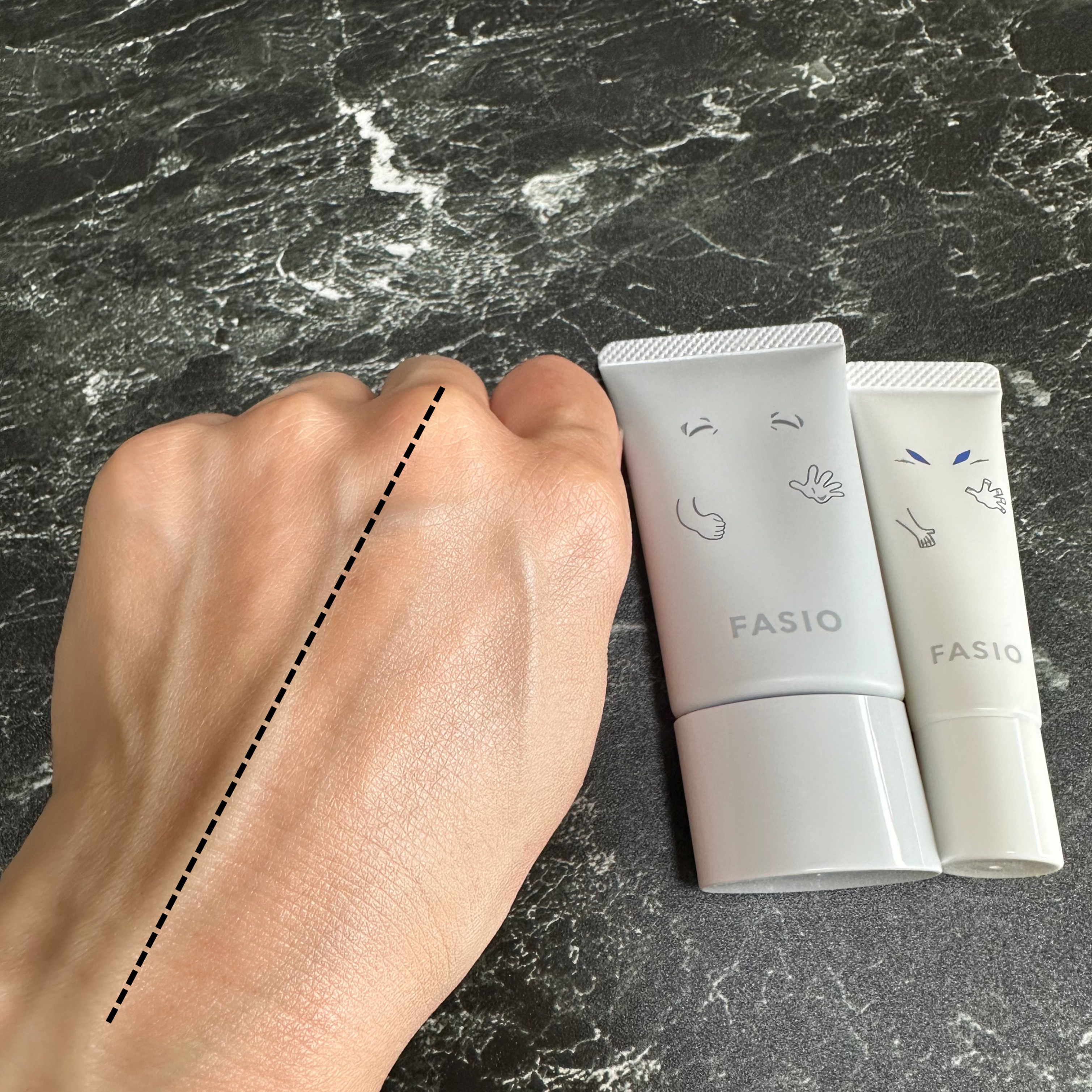 エアリーステイ BB ティント UV 01 ピンクベージュ(ゲゲゲの⻤太郎限定デザイン)/FASIO/BBクリームを使ったクチコミ（3枚目）