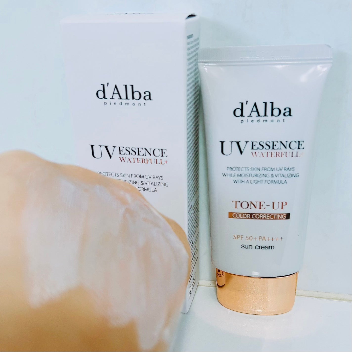 ウォータフルトーンアップサンクリーム/ダルバ/日焼け止めクリームを使ったクチコミ(1枚目)