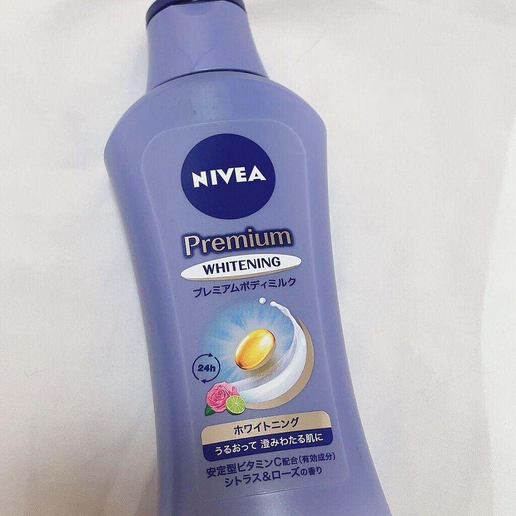 プレミアムボディミルク ホワイトニング【医薬部外品】		/ニベア/ボディミルクを使ったクチコミ（1枚目）