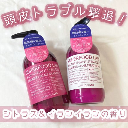 BT+Pバリア スカルプシャンプー/ヘアトリートメント/SUPERFOOD LAB/市販シャンプーを使ったクチコミ(1枚目)