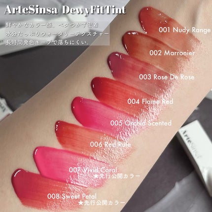 ビルダブルデューイフィットティント/ArteSinsa/リップティントを使ったクチコミ(3枚目)