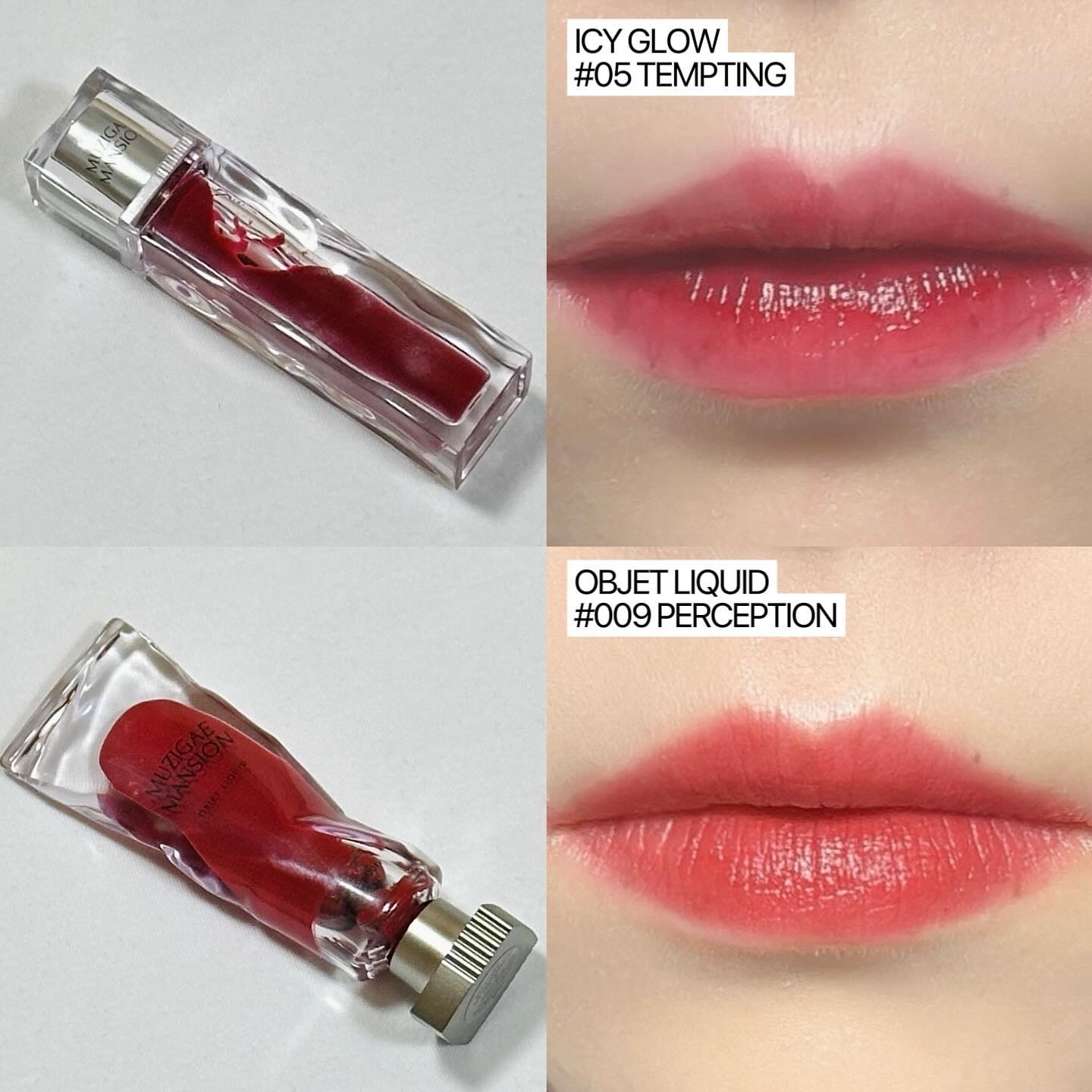 オブジェリキッド 009 Perception/MUZIGAE MANSION/口紅を使ったクチコミ（2枚目）