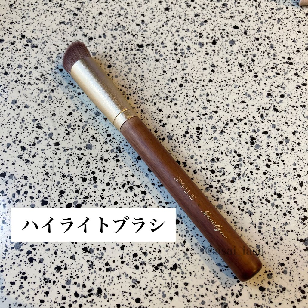 SIXPLUS X MARILYN 10本メイクアップブラシセット/SIXPLUS/メイクブラシを使ったクチコミ(5枚目)