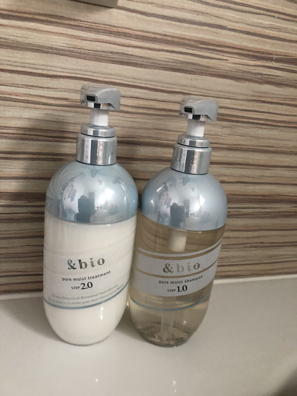 ピュアモイスト シャンプー 1.0／ヘアトリートメント 2.0/&bio/市販シャンプーを使ったクチコミ（1枚目）