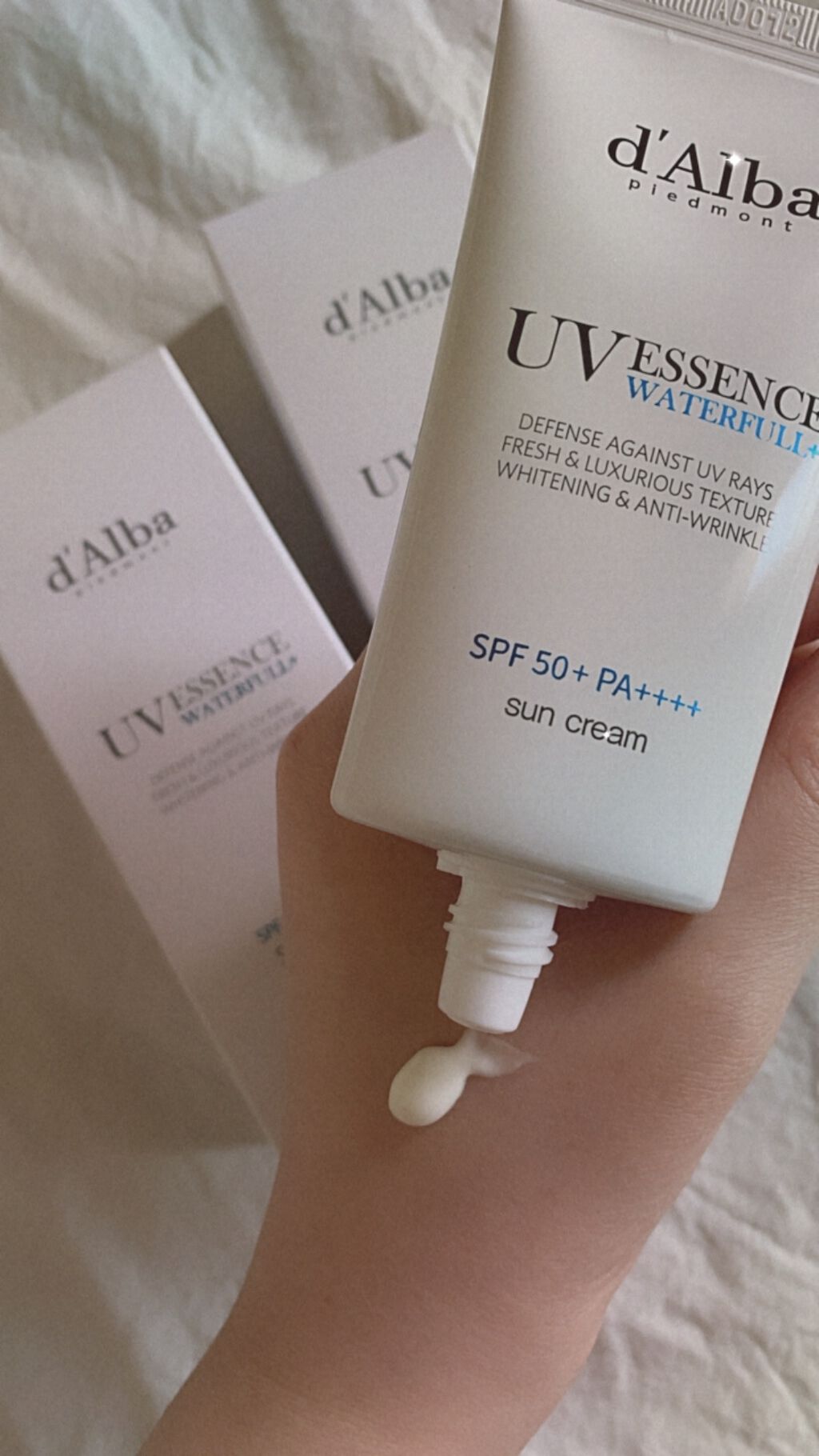 ダルバ ウォータフル エッセンス サンクリーム/ダルバ/日焼け止めクリームを使ったクチコミ（3枚目）