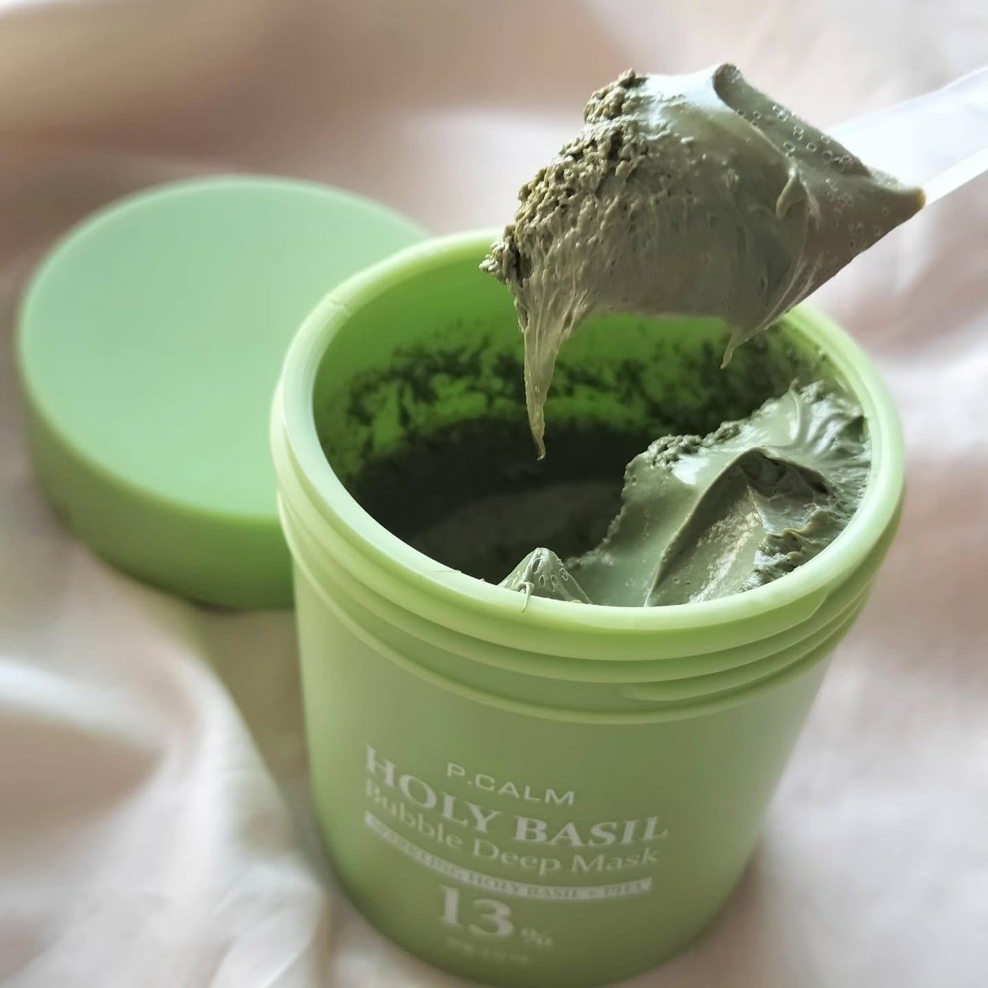 ホーリーバジル炭酸バブルパック/P.CALM/洗い流すパック・マスクを使ったクチコミ(2枚目)