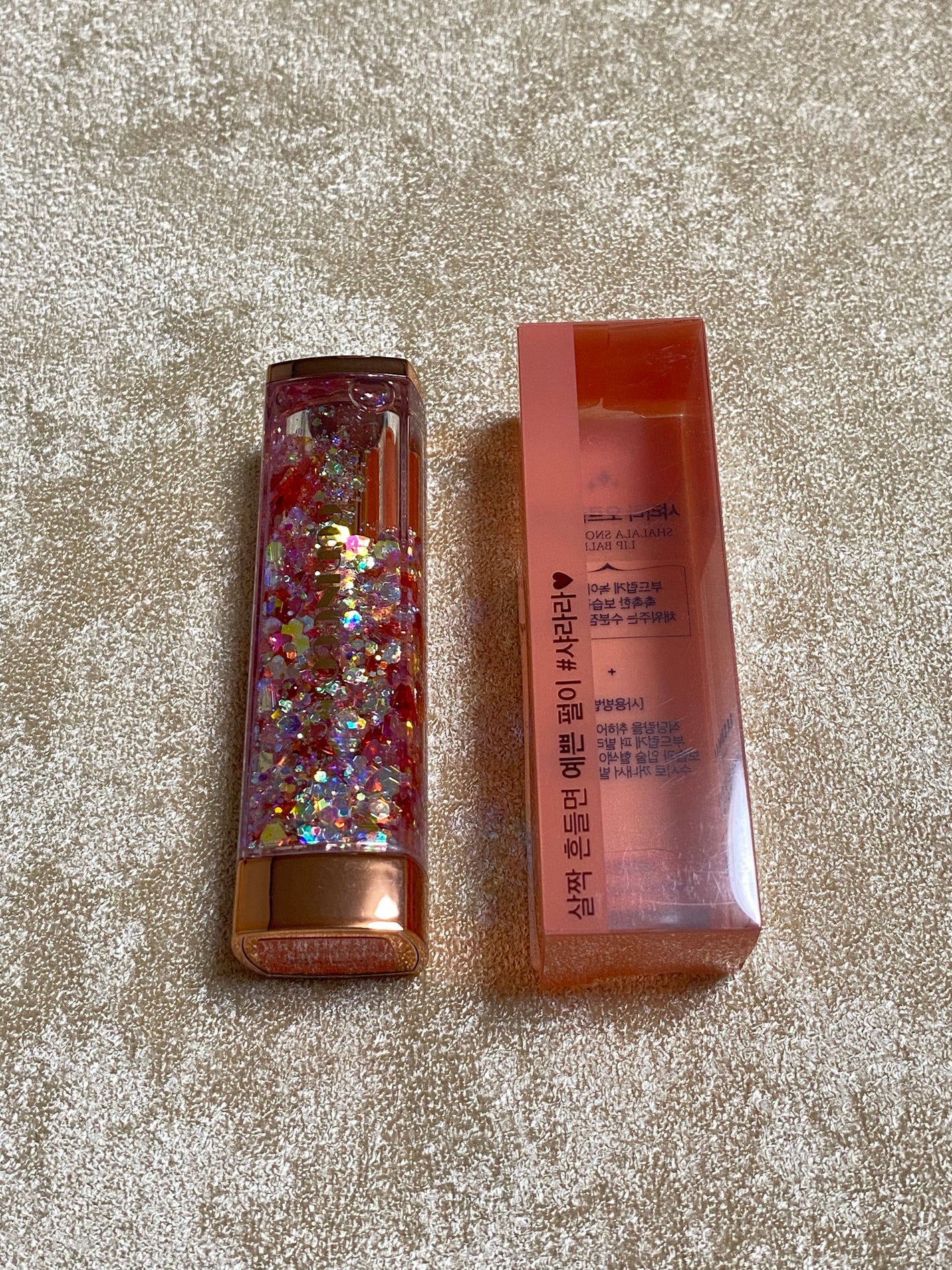 シャララスノーボールリップバーム/CORINGCO/口紅を使ったクチコミ(2枚目)