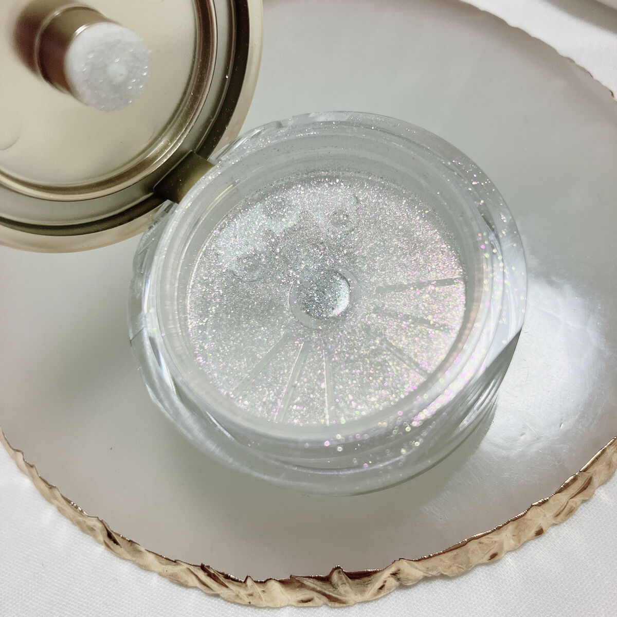 ミネラルピグメント ダイヤモンドグリッター/ONLY MINERALS/単色アイシャドウを使ったクチコミ（2枚目）