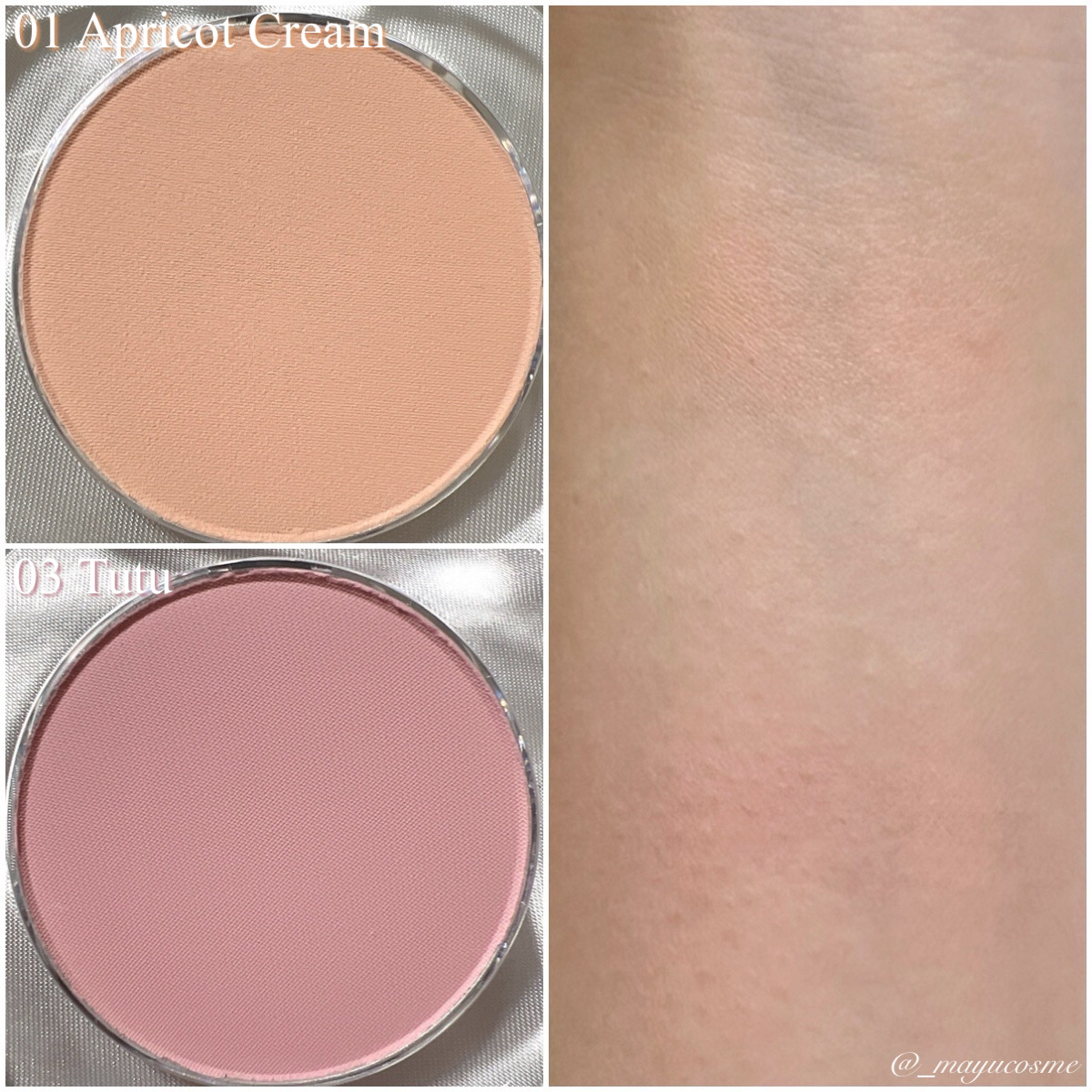 フラッフィーブラッシュ 01 アプリコットクリーム/Dear.A/パウダーチークを使ったクチコミ（2枚目）