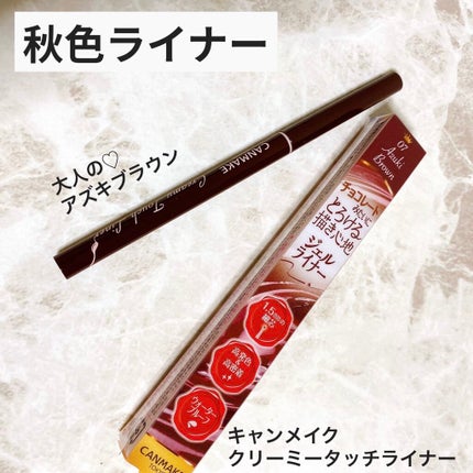 クリーミータッチライナー/キャンメイク/ジェルアイライナーを使ったクチコミ(1枚目)