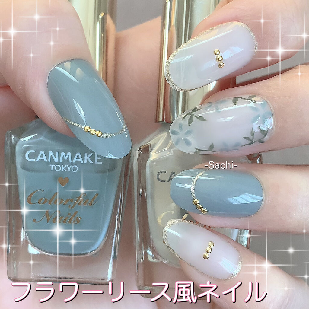 #セルフネイル,#フラワーネイル,#春ネイル,#プチプラネイルのネイルデザイン