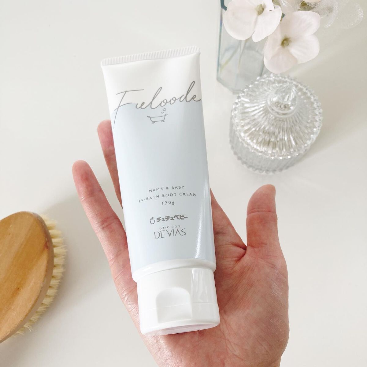 フローデ　インバスボディクリーム/チュチュベビー/ボディクリームを使ったクチコミ（2枚目）
