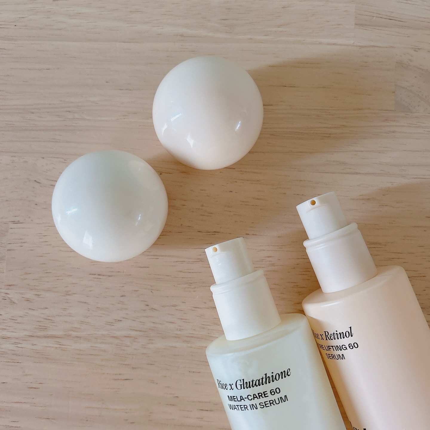 ライスX グルタチオン メラケアー60 ウォーターインセラム/MAYBENA/美容液を使ったクチコミ（2枚目）