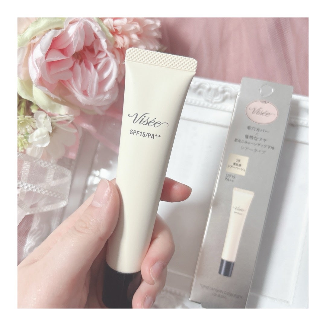 トーンアップ スキン デザイナー/Visée/化粧下地を使ったクチコミ(2枚目)