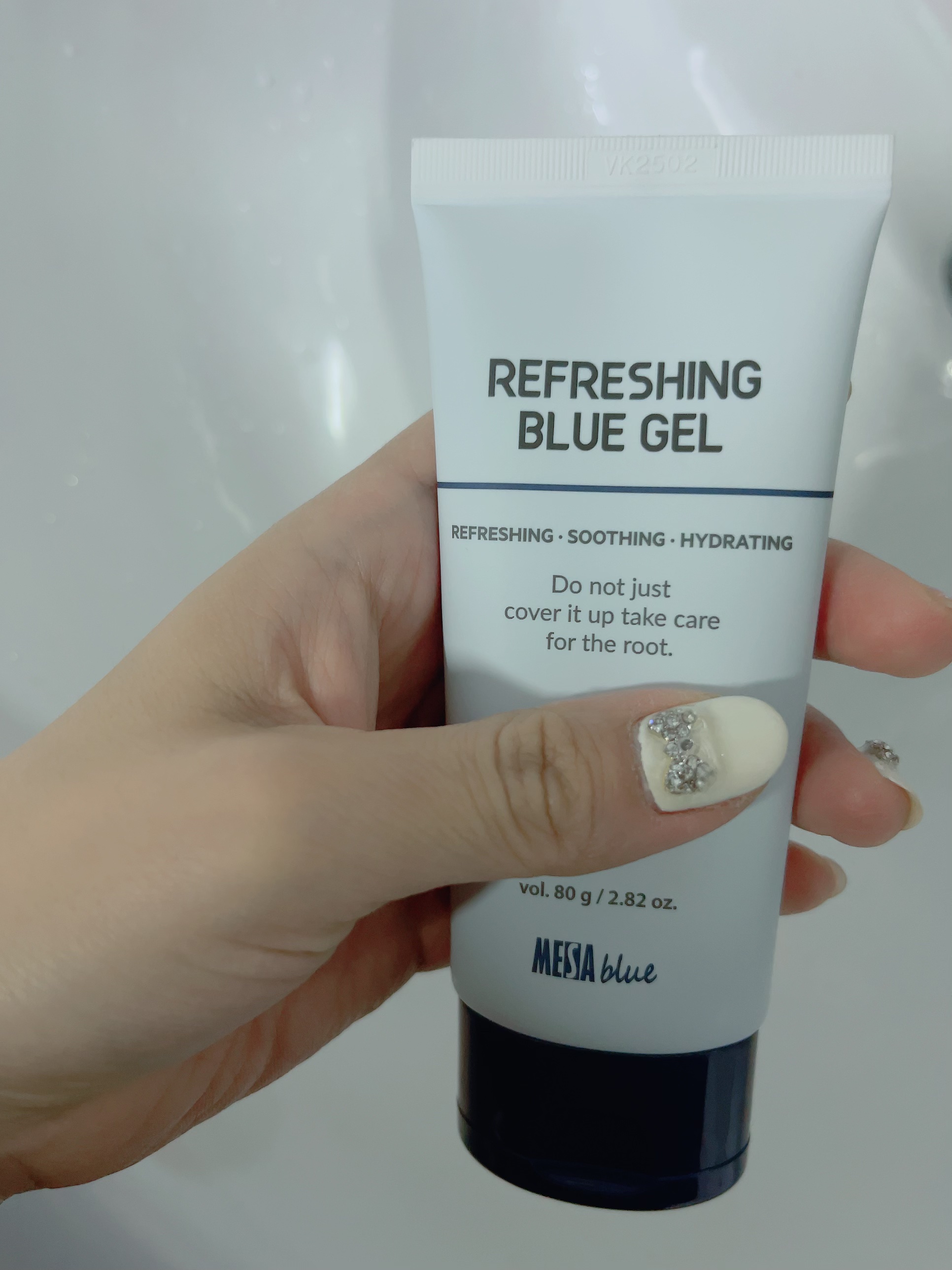 メサブルーリフレッシングブルージェル/MESAblue/フェイスクリームを使ったクチコミ（2枚目）