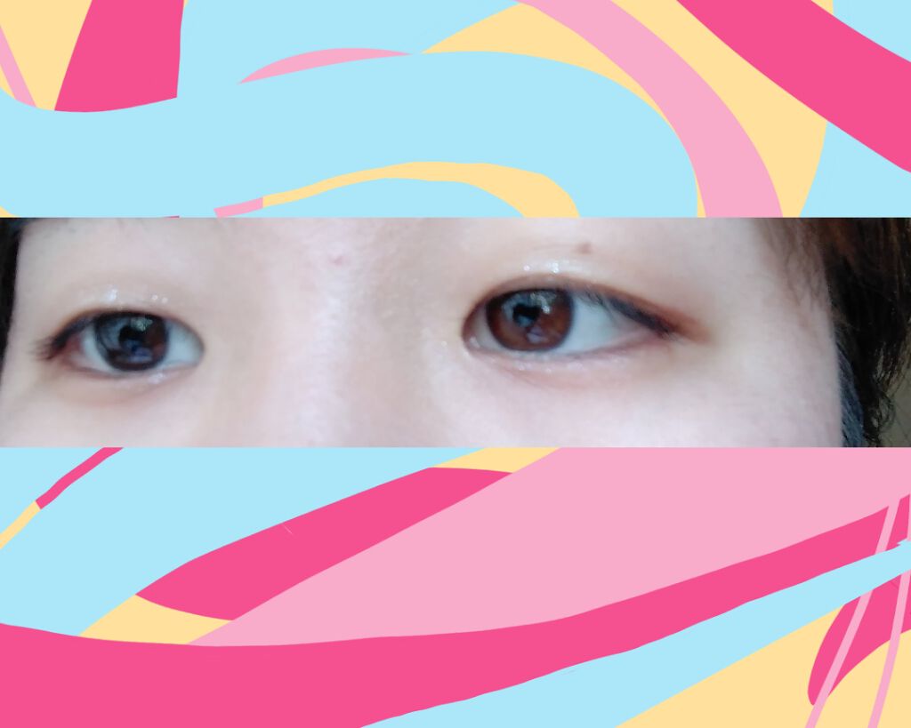 REVLON カラーステイ グリーミング アイズ リキッド シャドウのクチコミ「目の位置が違う
大きさが違う
一重と微妙な一重
何故か色まで違う…(以前カラコンして思ったんだ.....」（1枚目）