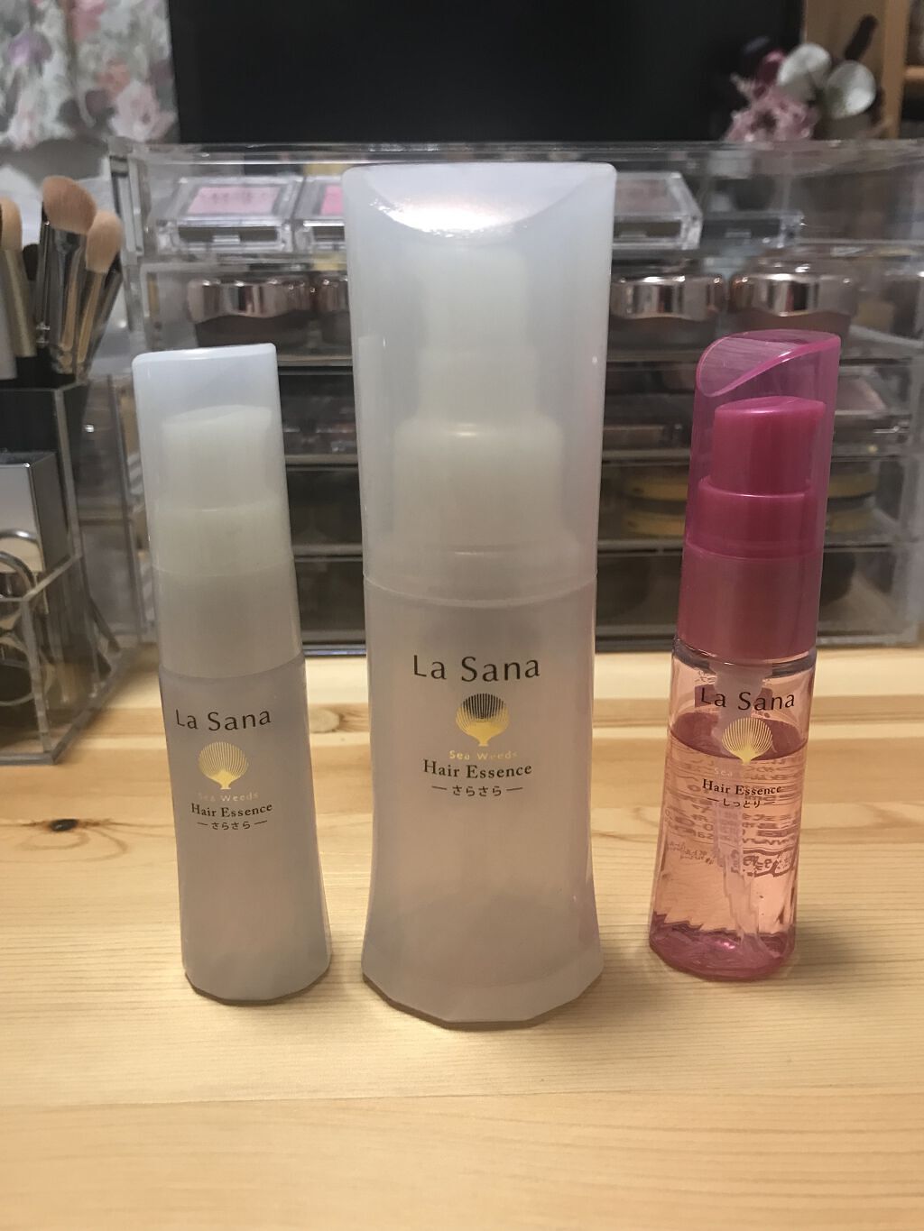 海藻 ヘア エッセンス さらさら/ラサーナ/ヘアオイルを使ったクチコミ（1枚目）
