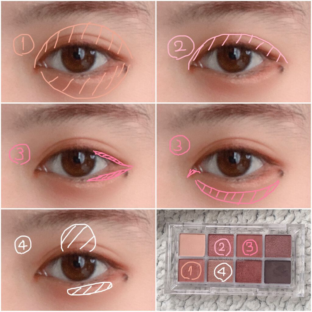 AC 8カラーアイパレット/AC MAKEUP/アイシャドウパレットを使ったクチコミ(2枚目)