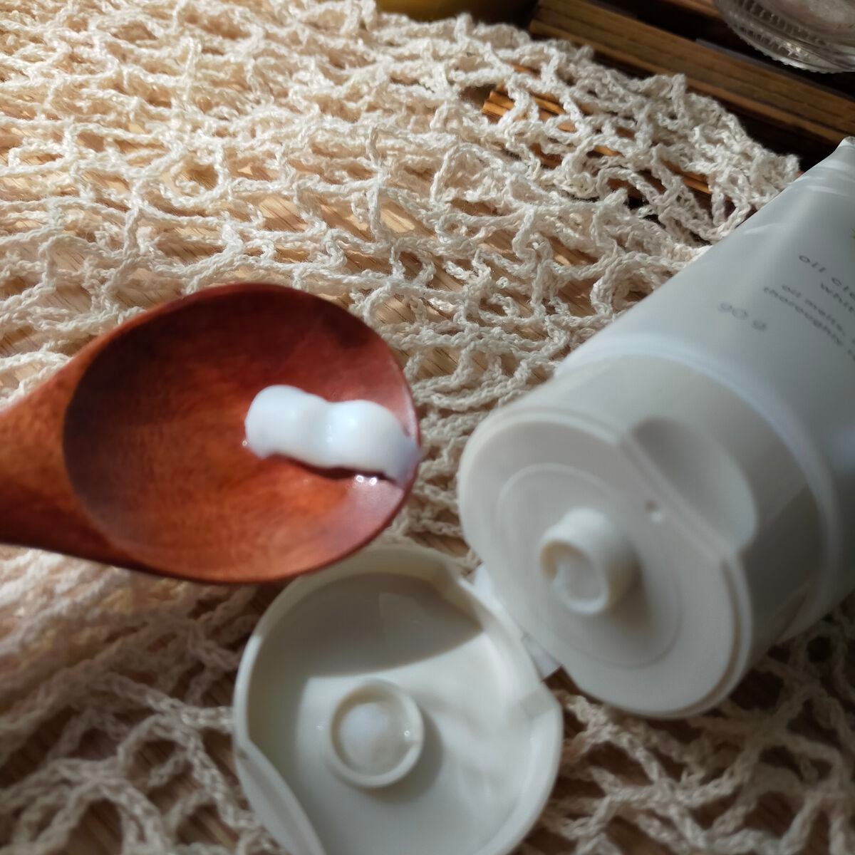 オイルクレンジングバーム ホワイトプレミアム/ONE STONE TWO BIRDS/クレンジングバームを使ったクチコミ(2枚目)