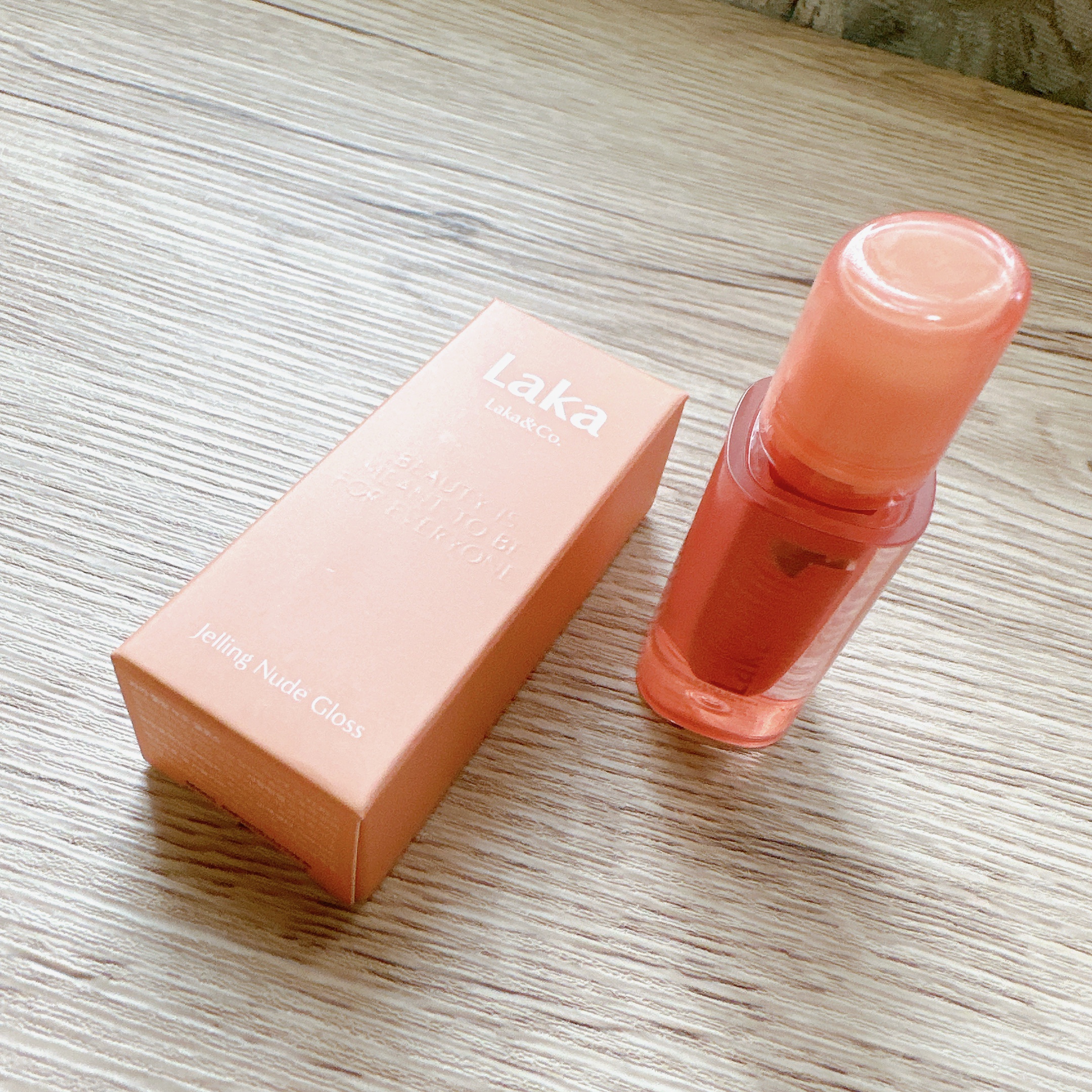 ジェリーイングヌードグロス/Laka/リップグロスを使ったクチコミ（1枚目）