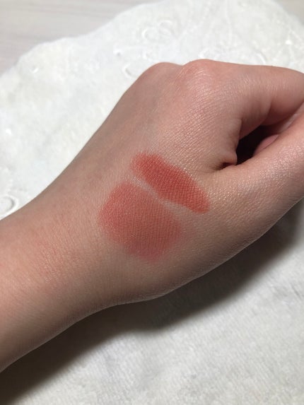 Glassy Layer Fixing Tint 01 #Cheeky Peach/lilybyred/口紅を使ったクチコミ(3枚目)