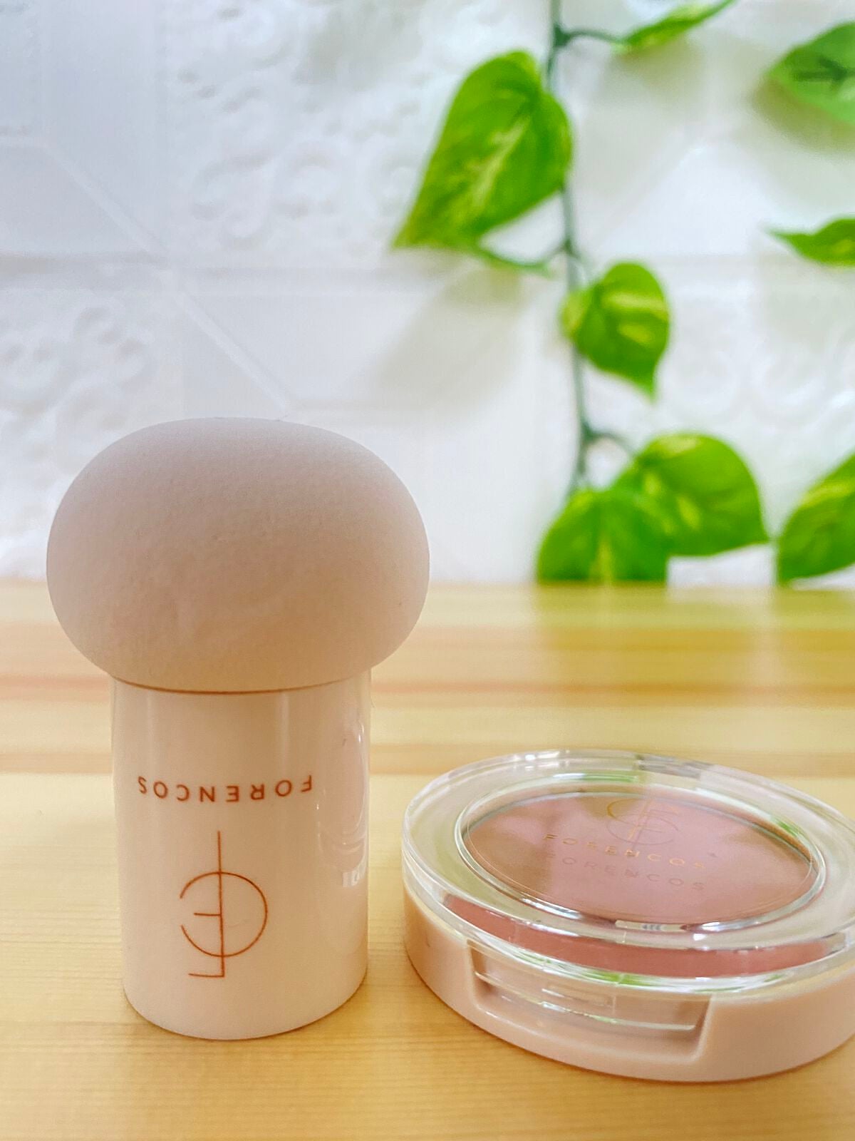 ベアブラッシャー パフ付き/フォレンコス/パウダーチークを使ったクチコミ(3枚目)